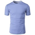 thumbnail image 3 of H2H Mens Cool Dry Compression Short Sleeve T-Shirts LIGHTBLUE US 2XL/Asia 3XL (CMTTS264), 3 of 6