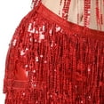 thumbnail image 4 of Women Sequin Slim Skirt Belly Dance Skirt Flow Su Sequin Wrap Skirt Club Basic Leisure Dailywear, 4 of 4