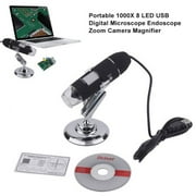 Portable 1000X 8 LED USB Microscope Endoscope Zoom Camera Magnifier