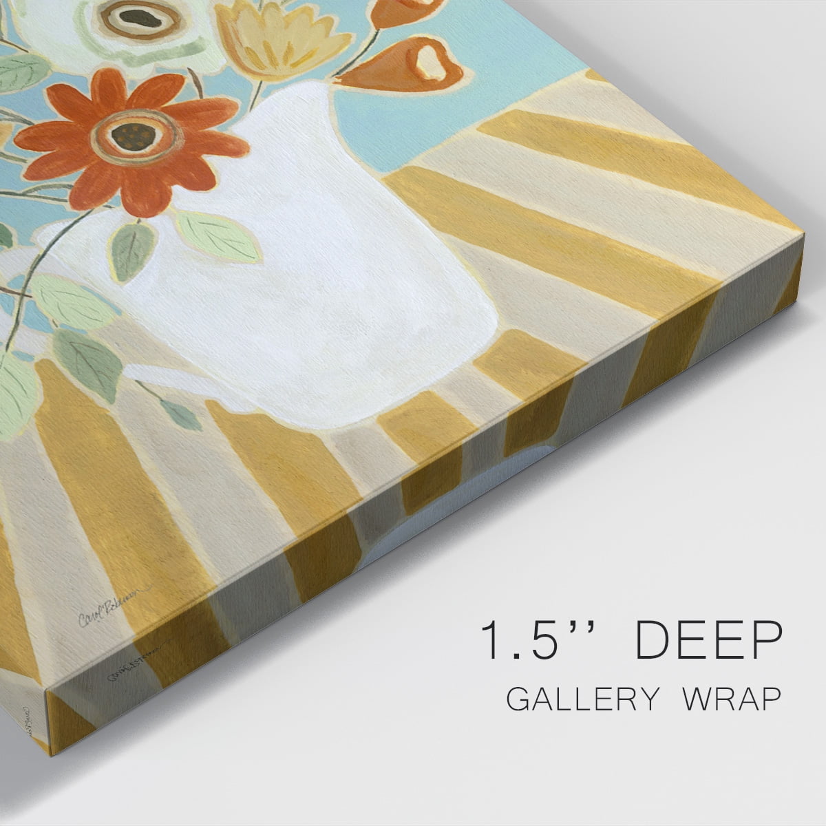 Joyful Blossoms I Premium Gallery Wrapped Canvas - Ready to Hang