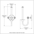 thumbnail image 2 of Upright Toilet Tissue Holder - Polished Nickel, 2 of 2