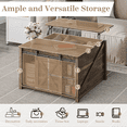 thumbnail image 3 of Waleaf Wooden Convertible Coffee Table, Lift Top Coffee Table with Large Hidden Storage Shelf for Living Room, 3 of 7