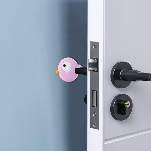 HmNPlay Door Handle Bumper Wall Protector Self Adhesive Mute Crash Pad Anti Collision Guard for Bathroom Cabinet Fridge