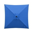 thumbnail image 4 of Ultrashades 6.5 ft Square Outdoor Patio Market Umbrella with Push Button Tilt and Crank Handle, Blue, 4 of 7