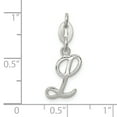 thumbnail image 4 of Sterling Silver Letter L Initial Charm Pendant, 4 of 4