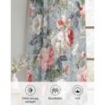 thumbnail image 6 of Vintage Spring Floral Sheer Curtains 84 Inch Length 2 Panels Set for Living Room/Bedroom, Summer Botanical Watercolor Kitchen Curtains Grommet Semi-Sheer Curtains Drapes Window Treatments 42"x84"x2, 6 of 7