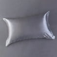 thumbnail image 3 of InsCrazy Silk Pillow Cases, Queen Size, Satin Silk Pillowcase Suitable for Hair and Skin Standard Size 20x30in with Hidden Zipper Soft Breathable Glassy and Cool Sleeping 2PC, 3 of 10