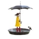 thumbnail image 2 of Fiudx Comedero Metálico para Pájaros, Diseño Único de Paraguas con Cadena Colgante, Construcción Ligera y Duradera, Elegante Decoración de Jardín, Ideal para Observar Aves Al Aire Libre, Ideal para A, 2 of 4