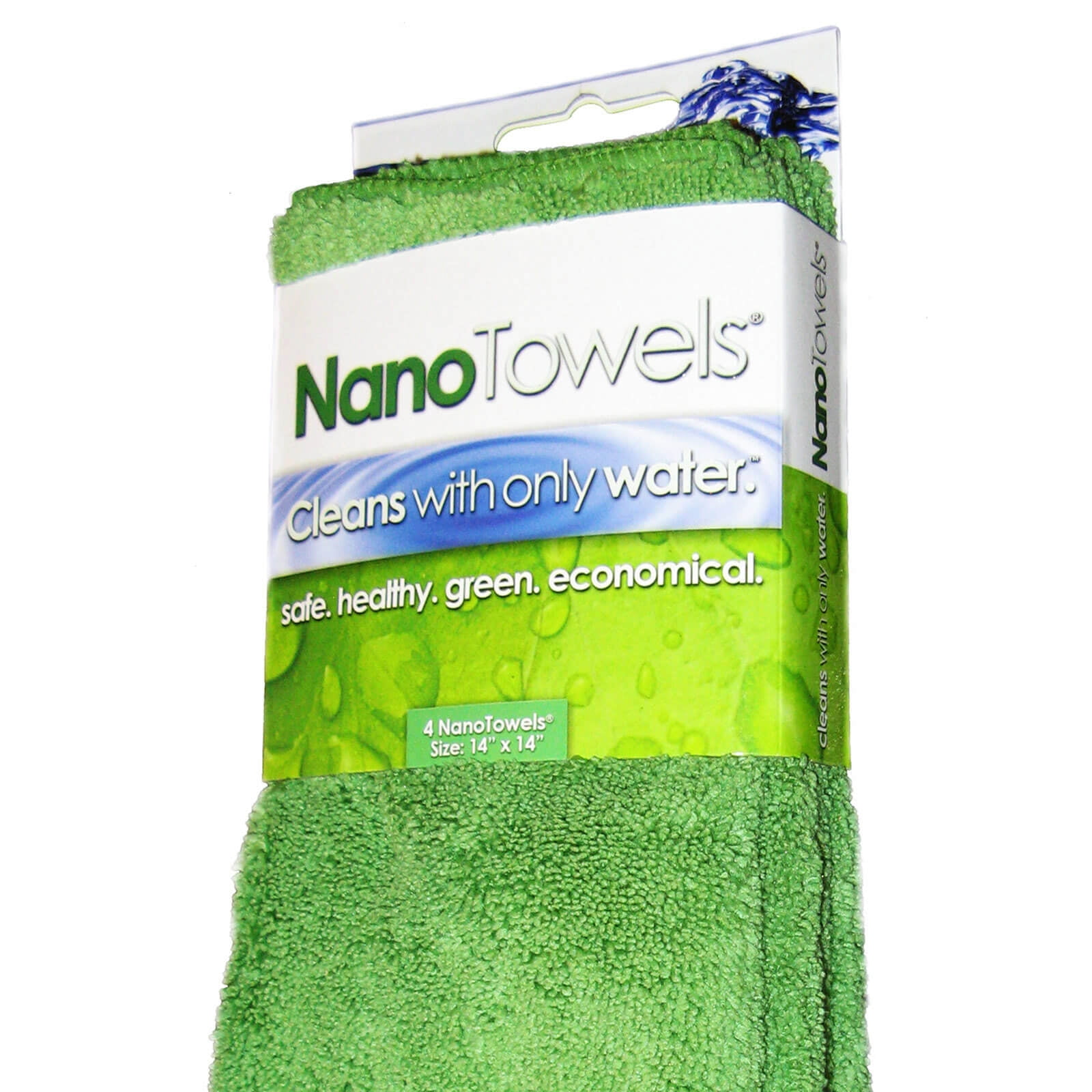 Clean Faster & Easier and Make Your Home Safer & Healthier 4 Ct Nano Towels Amazing Eco Fabric That Cleans Virtually Any Surface With Only Water Save Money No More Paper Towels Or Toxic Chemicals