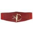 thumbnail image 3 of Women's Wide Elastic Waist Belt Stretch Design with Buckle for Dresses and Fashion, 3 of 3