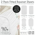 thumbnail image 6 of Sweet Jojo Designs Deer Floral Pink Taupe and White Baby Bassinet Fitted Sheets 2 Piece Set, 6 of 6