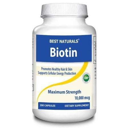 Best Naturals Biotin 10000 mcg, 200 Ct (Best Organic Biotin Vitamins)