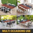 thumbnail image 5 of American Flag Table Cloths for 4 Foot Rectangle Tables, Vintage USA Flag Wooden Patio Waterproof Elastic Fitted Tablecloths, Washable Rectangular Table Cover for Camping, 5 of 8