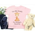 thumbnail image 5 of You Bet Giraffe I'm Auntie's Favorite Baby Bodysuit ,Funny New Born New Parent Baby Onesie®, New Mom Gift, Baby Shower Gift , Short Sleeve Tee Bella, 5 of 9