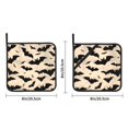 thumbnail image 4 of 2 Pack Kitchen Pot Holders Heat Resistant Oven Hot Pads With Hand Pockets And Hanging Loops For Baking Cooking 8x8in Flying Bats In The Air, 4 of 9