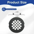 thumbnail image 2 of Shower Drain Cover 4-1/4" OD, 1 Pcs 304 Stainless Steel Round Snap-in Shower Drain Strainer Grid Replacement Cover for Bathroom Floor Lawns Landscaped Walkways Patios, Black, 2 of 6