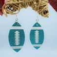 thumbnail image 6 of Mall of Style - Teal Earrings Women - Teal Jewelry - Football Stuff - Football Accessories (Teal), 6 of 8