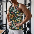 thumbnail image 5 of Logiee Vintage Casino Chips Print Men's Workout Tank Top,Quick Dry Workout Tank Top,Gym Muscle Tee,Fitness Bodybuilding Sleeveless T Shirt-X-Large, 5 of 7