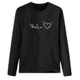 thumbnail image 4 of Pompotops T-shirt à Manches Longues et Col Rond Imprimé pour Femmes, 4 of 5