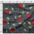 thumbnail image 2 of Soimoi Floral Print, Poly Taffeta Fabric Decor Sewing Fabric By The Yard- 56 Inch WideDecorative Fabric For Outdoor Upholstery, Umbrellas And Home Accents-Blue, 2 of 5