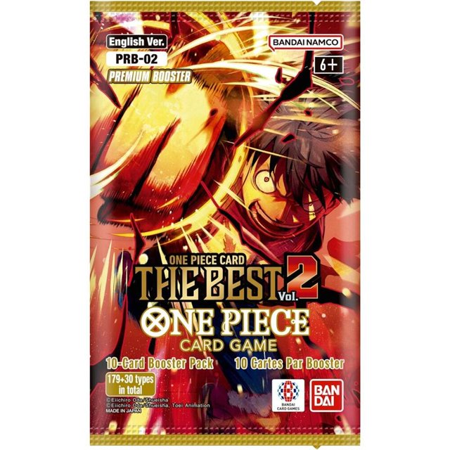 One Piece Trading Card The Best Vol. 2 - Premium Booster Pack (PRB-02), 10-Card Booster Pack