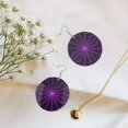 thumbnail image 5 of Halloween Spider Web Round Dangle Earrings For Women Acrylic Charms Drop Dangling Jewelry, 5 of 7