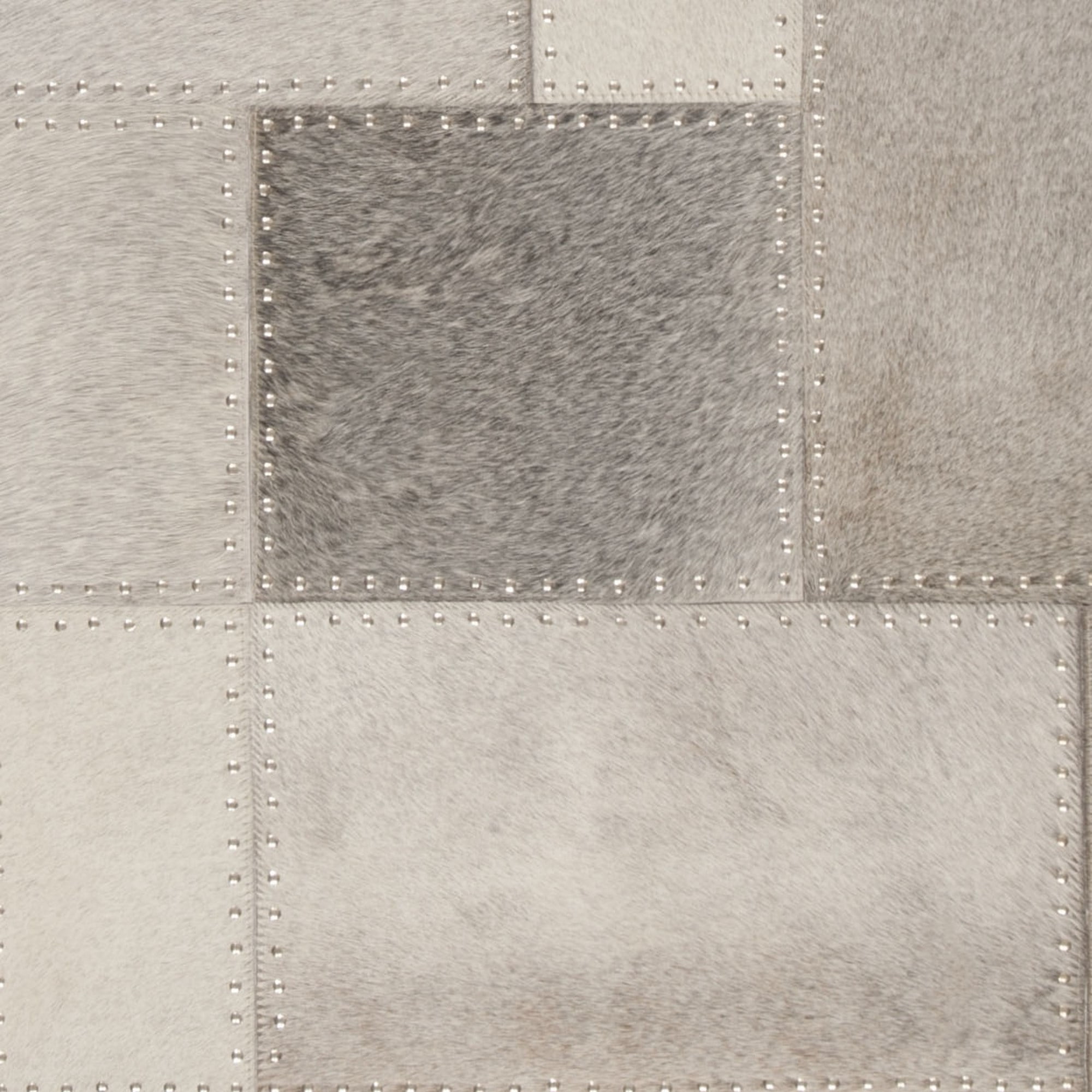 SAFAVIEH Studio Leather Juniper Geometric Area Rug, Grey, 4' x 6'