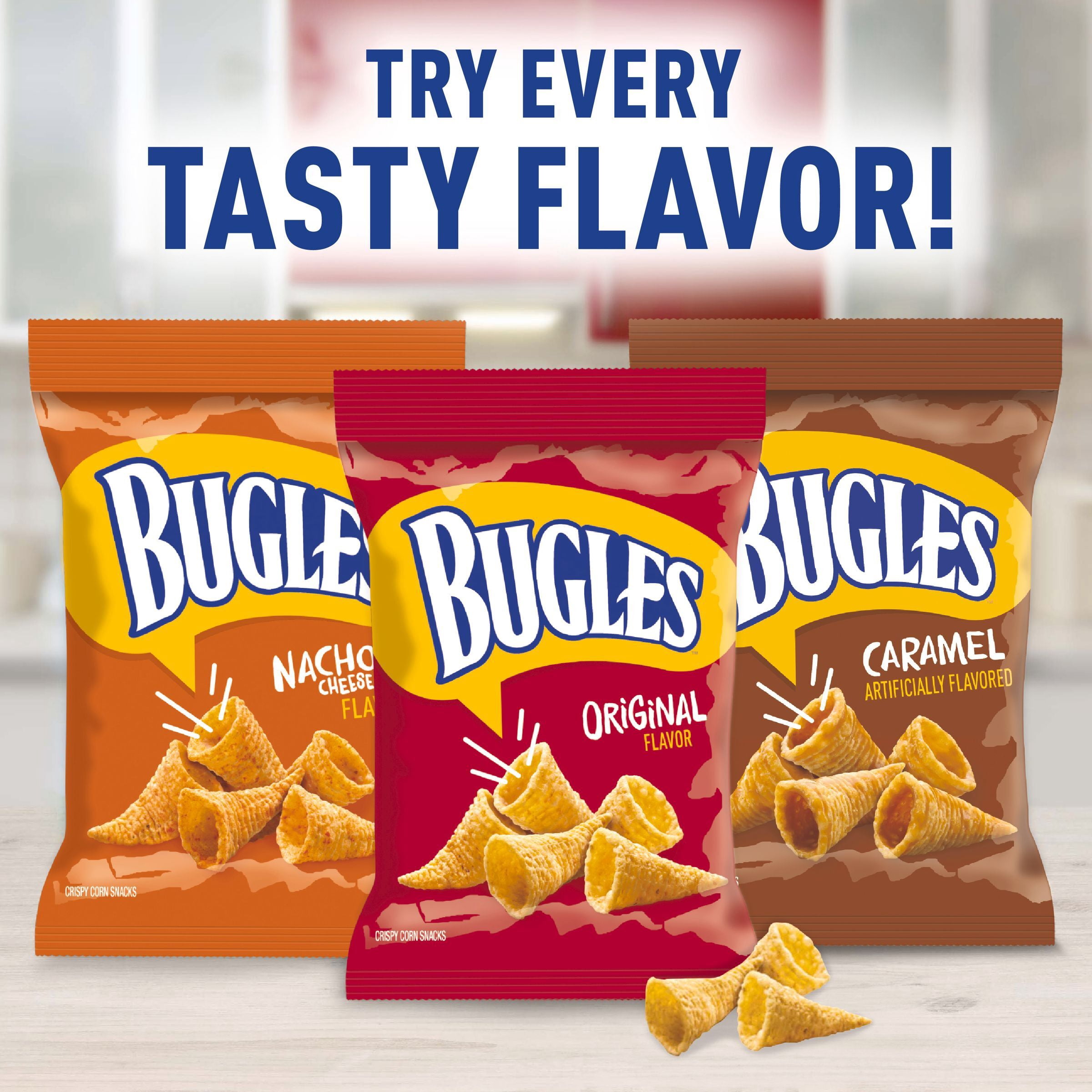 Bugles Cinnamon Toast Crunch Crispy Corn Snacks, 30 OZ