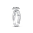 thumbnail image 4 of 14kt White Gold Baguette Diamond Bridal Wedding Ring Band Set 3/4 Cttw, 4 of 4