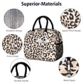 thumbnail image 4 of Womens Beige and Black Of Leopard Print Lunch Box for Work,Insulated Lunch Bag for Women,Loncheras Para Mujer,Leakproof Adult Lunch Bag for Work,Beach,Travel,Picnic,Camping, 4 of 7