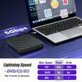 thumbnail image 3 of External Bluray Drive USB3.0 Type-C Multifunction BD-Combo Optical Drive CD DVD Burner Player ,Wide Compatibility, 3 of 5
