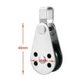 thumbnail image 3 of WASHWEPE 1 Set Silver Kayak Trolley Kit for Canoe and Boat Accessory, 3 of 6