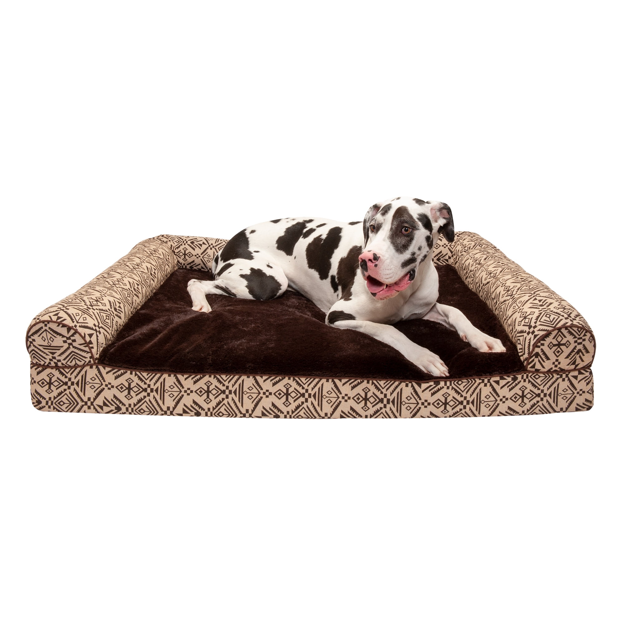 FurHaven Pet Dog Bed Cooling Gel Memory Foam Orthopedic Southwest