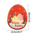 thumbnail image 3 of Herrnalise Easter Welcome Wreath,Happy Easter Signs for Front Door, Wooden Easter Decorations IndoorHome Decor for Front Porch Window Wall Farmhouse Indoor Outdoor, 3 of 6