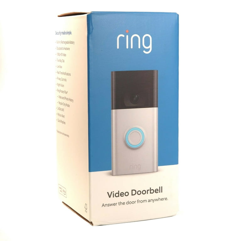 Ring video doorbell satin nickel deals