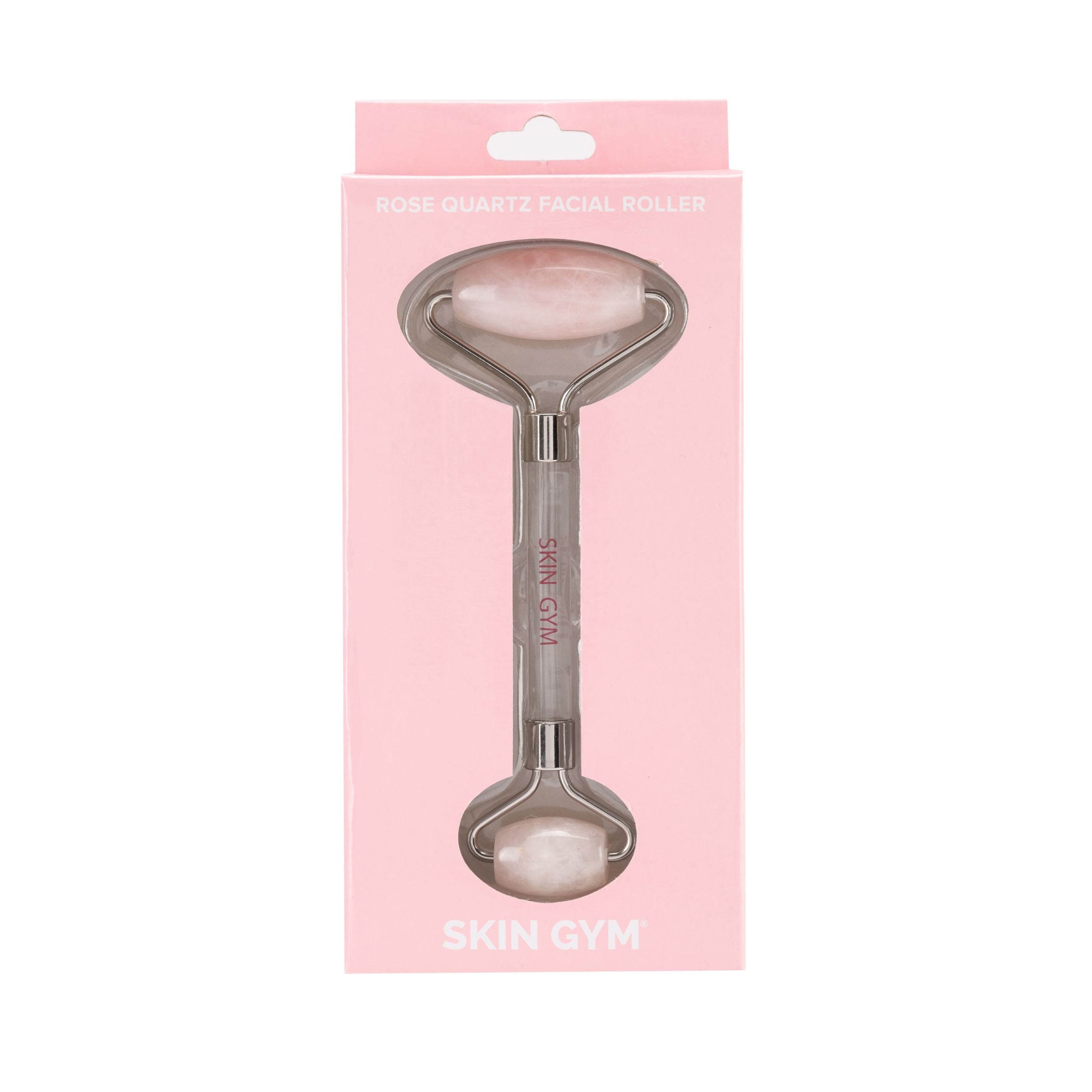 Skin Gym Rose Quartz Facial Roller for De-puffing and Facial Massage,  Dual-Ended Small and Large 100% Rose Quartz Stones - Walmart.com