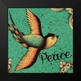 thumbnail image 2 of BoMo 12x12 Black Modern Framed Museum Art Print Titled - Peace Bird, 2 of 5
