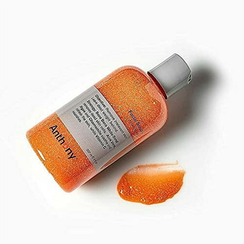 Anthony Exfoliating Facial Wash for Men with Aloe Vera & Chamomile for Deep Cleansing, 8 fl oz