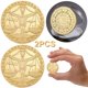 thumbnail image 5 of Regalo Coleccionable Monedas Conmemorativas Chapadas en Oro 12 Constelaciones (Libra), 5 of 8