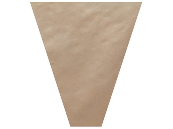 50 PK, Brown Mineral Paper Bouquet Sleeve, 4 x 18 x 17