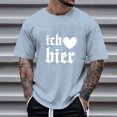 thumbnail image 6 of Razzly Men's Graphic T Shirt Funny Print Short Sleeve Casual Tee Comfortable Summer Top for Daily Wear Lightweight Breathable Blend(Light Blue,M), 6 of 6
