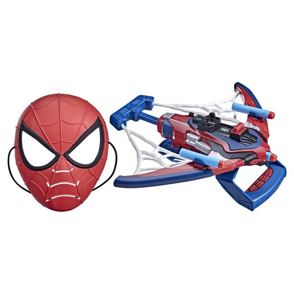 Nerf Marvel Spiderman Spiderbolt Armor Gear Set Dart Blaster Kit with 3 Darts Kids Toys for Outdoor Summer Games Ages 5 and Up