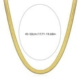thumbnail image 3 of Chapado en Oro Cadena de Hueso Collar de la Mujer Collar de moda para las mujeres, 3 of 4