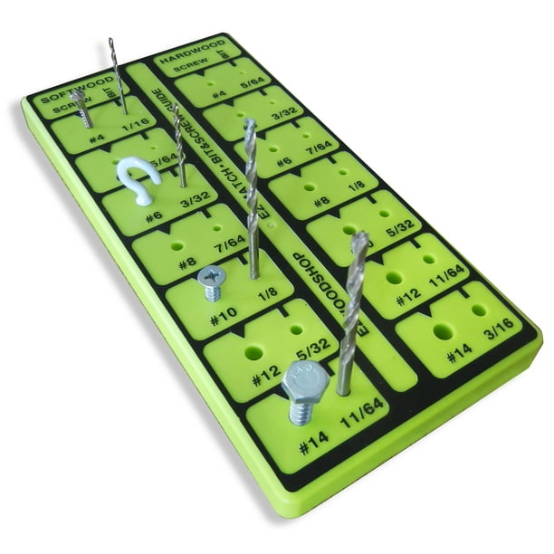 EZ Match Pilot Hole and Screw Size Gauge/Checker