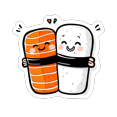 thumbnail image 5 of Cartoon Sushi Theme Stickers, Waterproof Sushi Theme Sticker for Water Bottle Laptop Phone Cases Planner Skateboard Luggage Helmet Party Favor Decor, Ideal for Adults Teens Teacher Rewards, 5 of 9