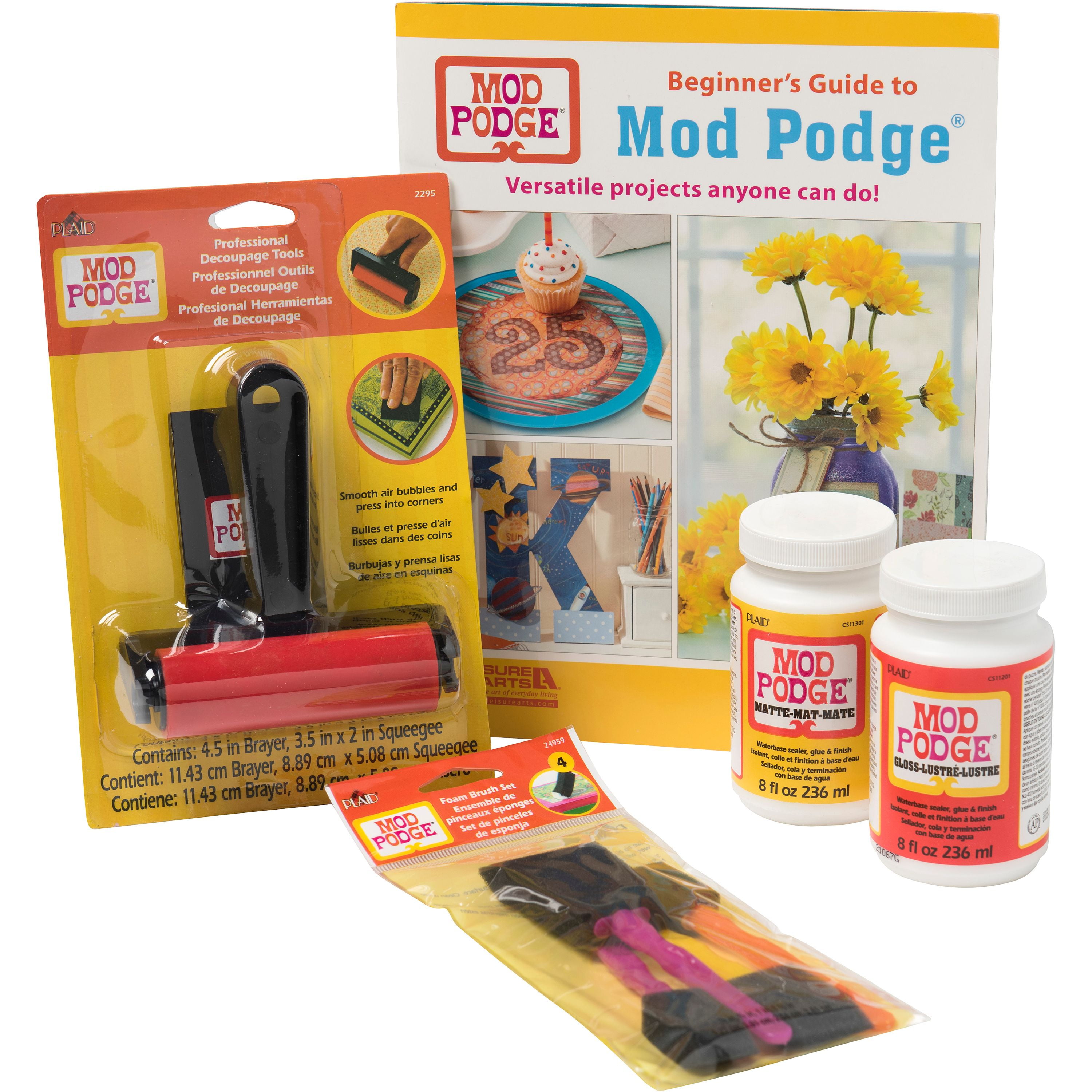 Mod Podge Beginner Paper Craft Kit, 8 oz, PROMOMPBEG
