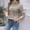 Khaki, variant on Sweaters for Women Pullover Turtleneck Cable Knit Tunic Long Sleeve Warm Trendy Tops Black M