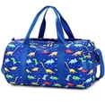 thumbnail image 1 of Bolsa de lona CAMTOP Kids Dinosaur azul oscuro para niños y niñas, 1 of 9