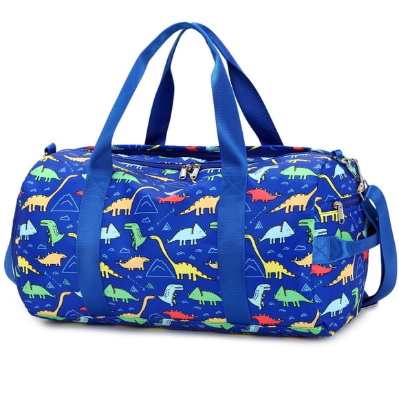 Bolsa de lona CAMTOP Kids Dinosaur azul oscuro para niños y niñas
