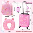 thumbnail image 2 of Set de equipaje Sanwuta Rainbow de 43 cm con almohada cervical tipo mochila, 2 of 6